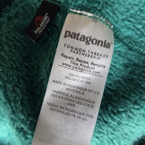 Patagonia Women's Re-tool Kelly Impact Green Snap-T Fleece Pullover, Size Medium - Picture 6 of 8